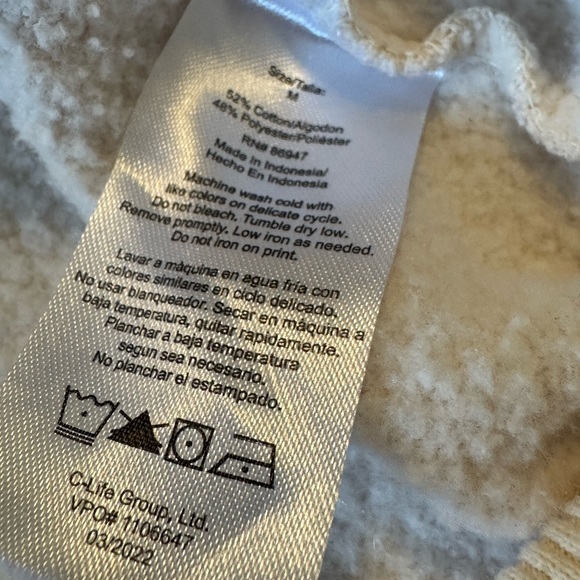 Nickelodeon Rugrats Cream Fleece Hoodie. Size medium men’s or women’s - Picture 5 of 5